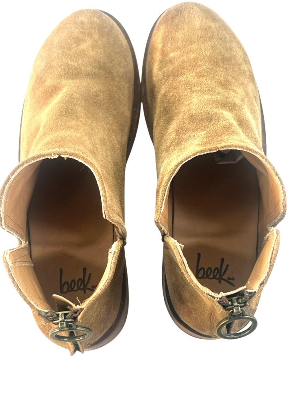 $375 Anthropologie BEEK Falcon Suede Ankle Bootie in Brown Sz 7.5 US - Picture 6 of 10